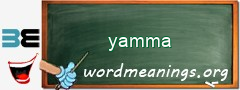 WordMeaning blackboard for yamma